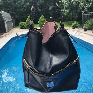 D&B bag black leather excellent condition